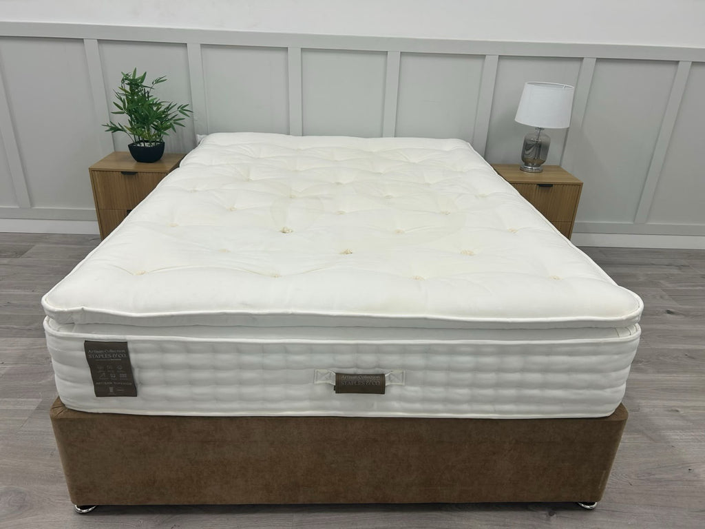Staples Artisan Superior 5FT Kingsize Mattress Medium RRP £1890 Pillow top