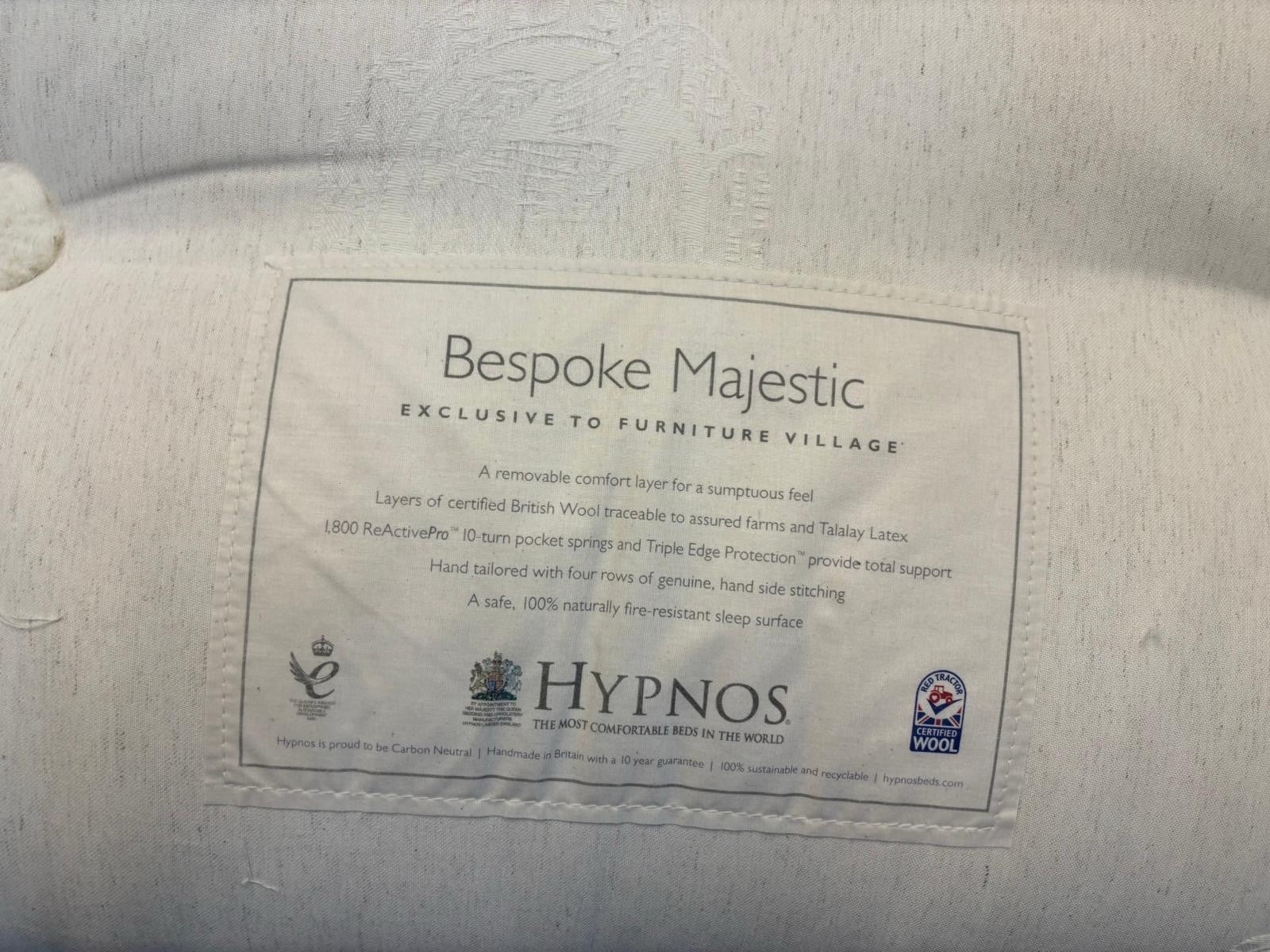 Hypnos Majestic / Emerald Medium 6FT SuperKing Mattress RRP £7299 - Home Furniture Interiors