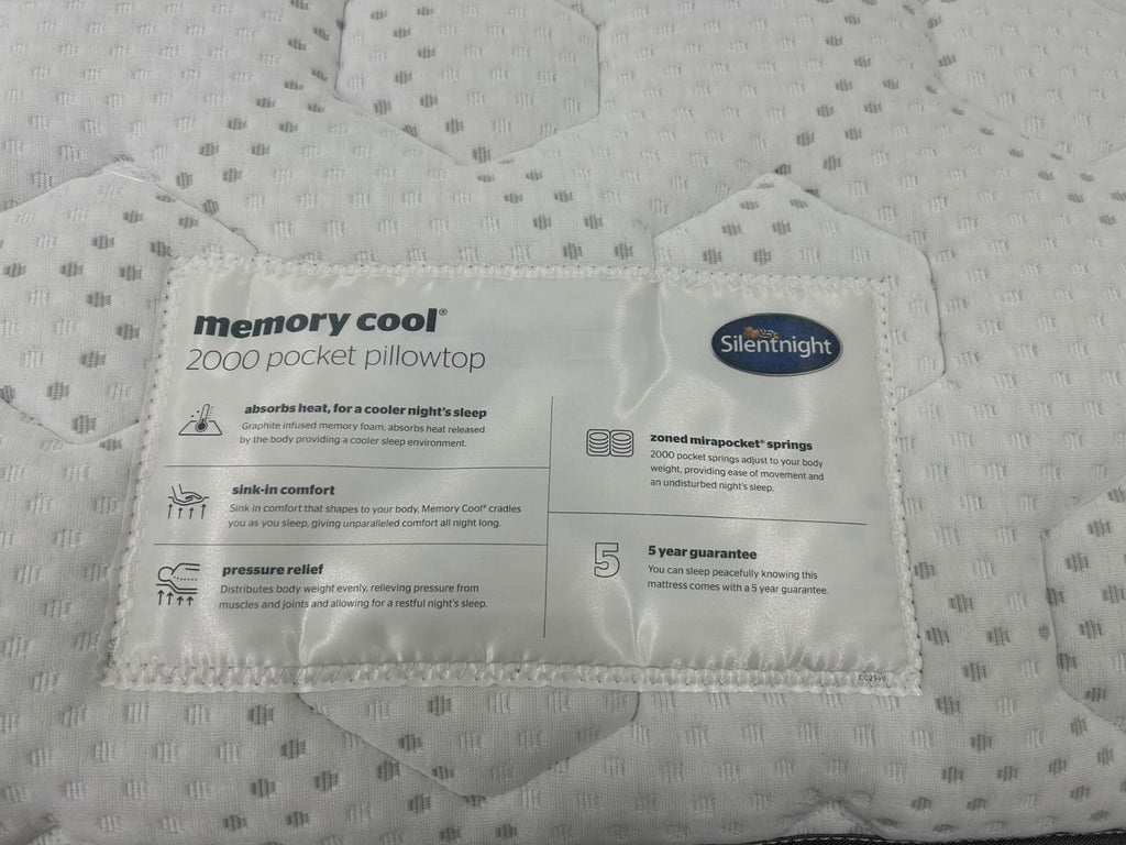 Silentnight Memory Cool 2000 Boxtop Mattress 4FT 6 Double