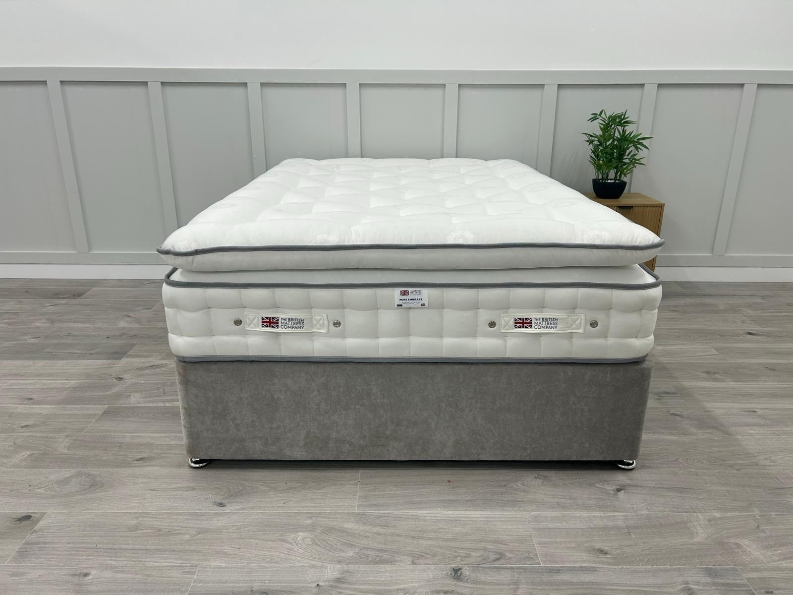 British Mattress Pure Embrace 5000 Pillow Top 4FT 6 Double 100 Night Sleep Trial