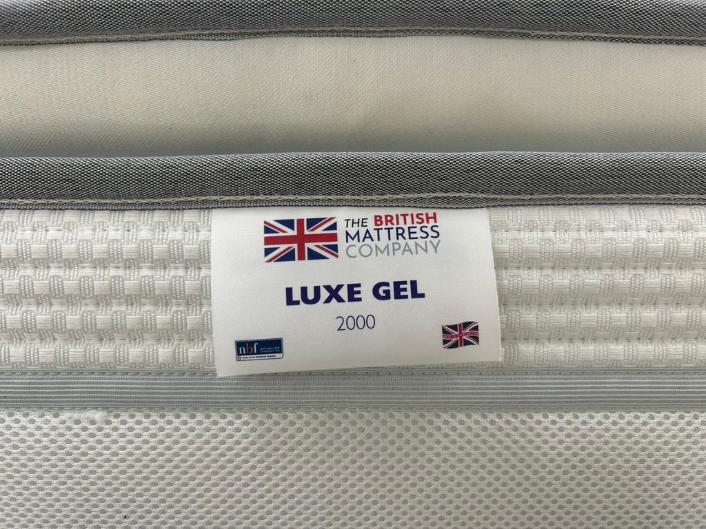British Mattress Luxe Gel 2000 5FT Kingsize 100 Night Sleep Trial