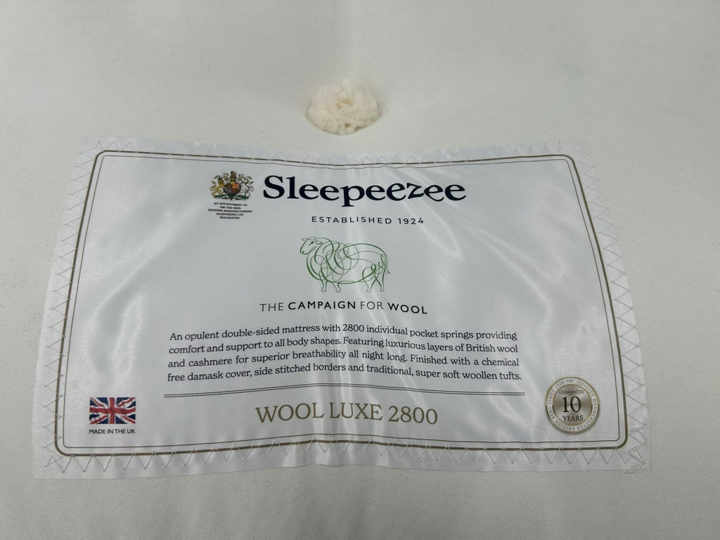 Sleepeezee Campaign for Wool Luxe 2800 Mattress 3FT Single RRP £699