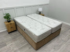Harrison Spinks Pure Splendour 5FT Kingsize mattress with zip and link design, showing plush fabric and edge support.