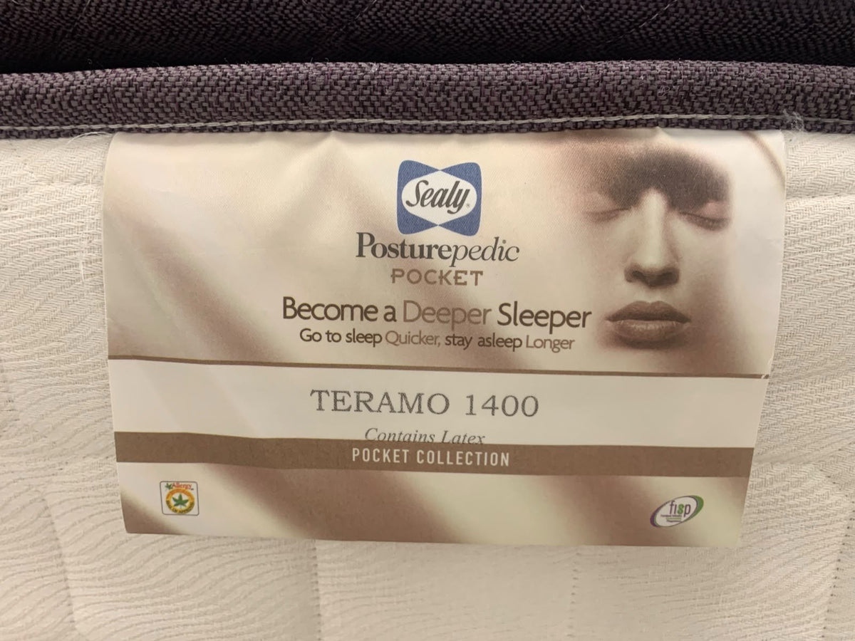 SEALY TERAMO 1400 MATTRESS  Pocket Springs 5FT Kingsize RRP £1499