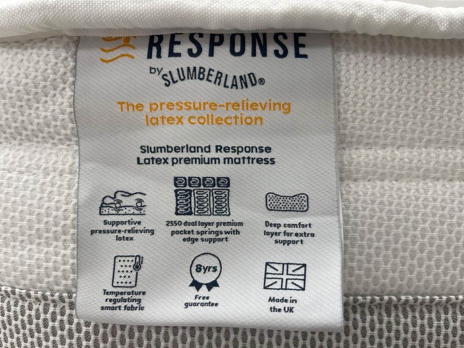 Slumberland Response Latex Premium Mattress 4FT Small Double RRP £995