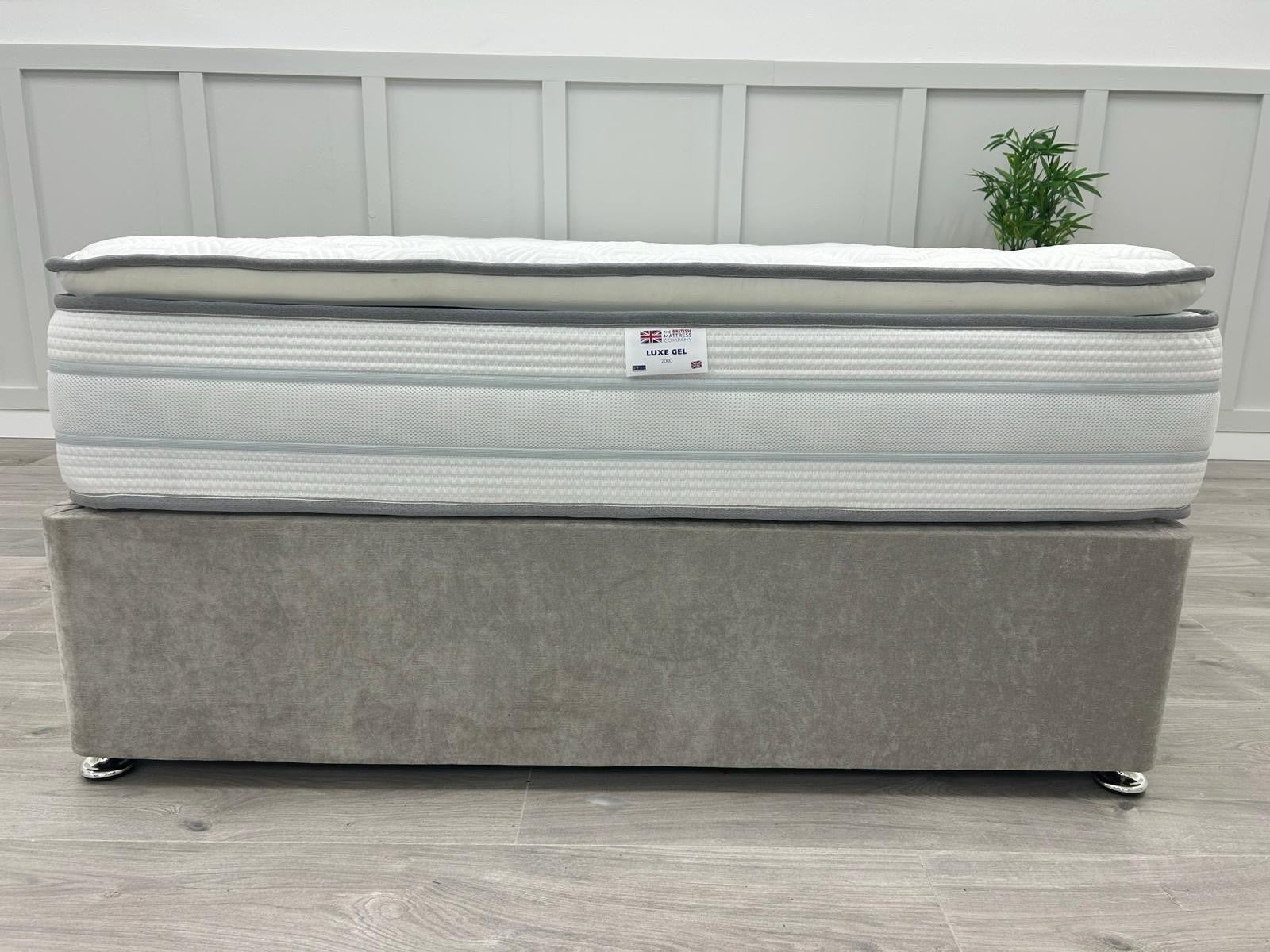 British Mattress Luxe Gel 2000  4FT 6 Double 100 Night Sleep Trial