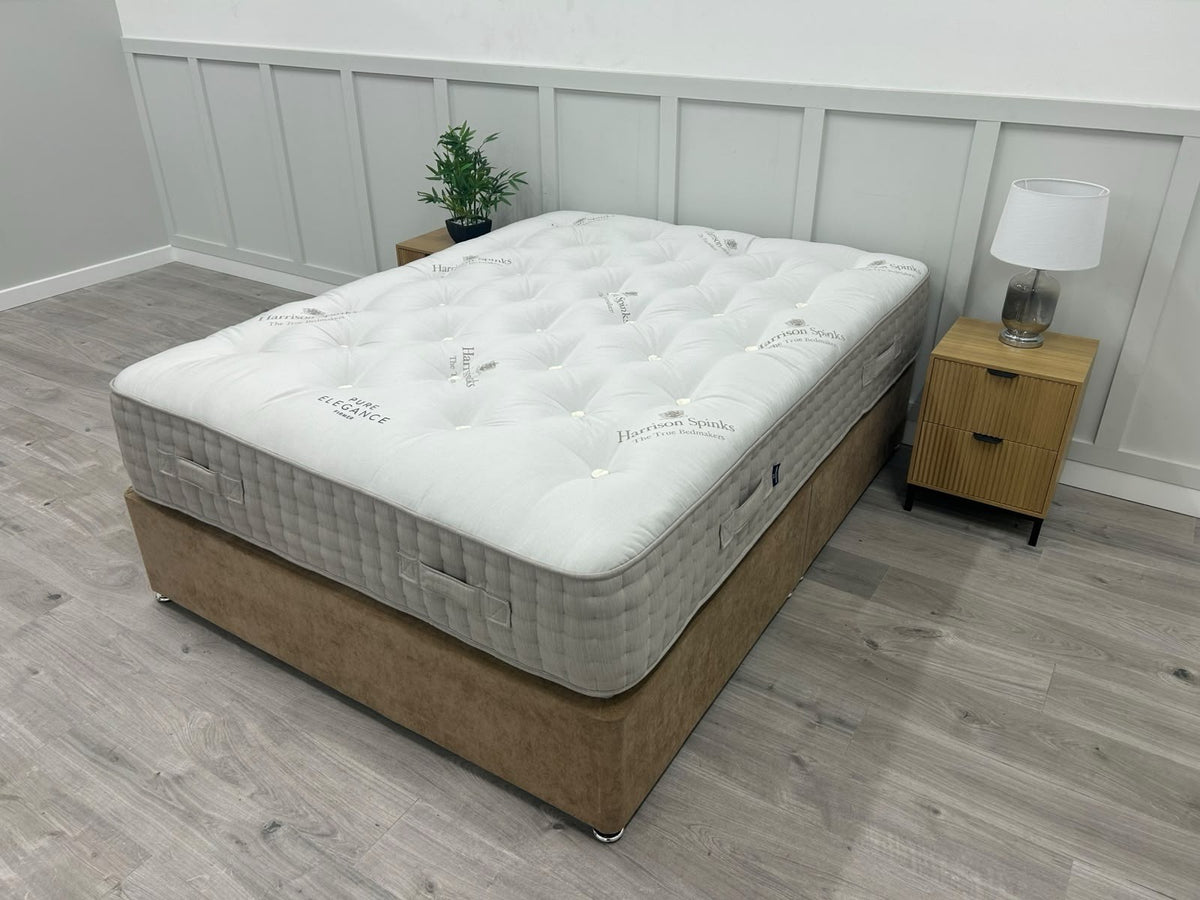 Harrison Spinks Pure Elegance Mattress with Mattress Topper 5FT Kingsize Firmer