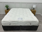 Hypnos Bespoke Opal 6FT Super King firm mattress with pillowtop, showing plush surface and detailed stitching.