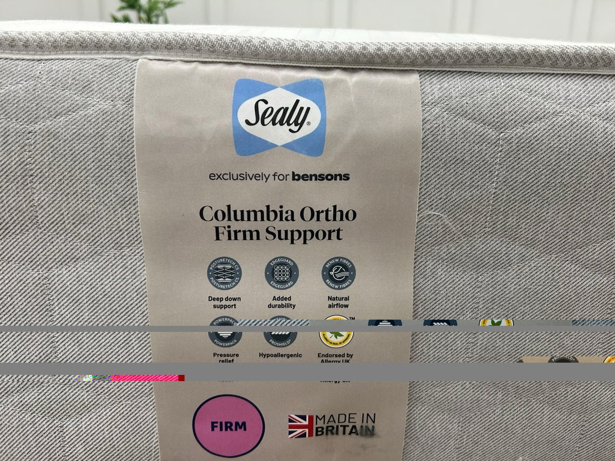 Sealy Columbia Ortho Extra Firm Mattress 6FT Superking RRP £1499