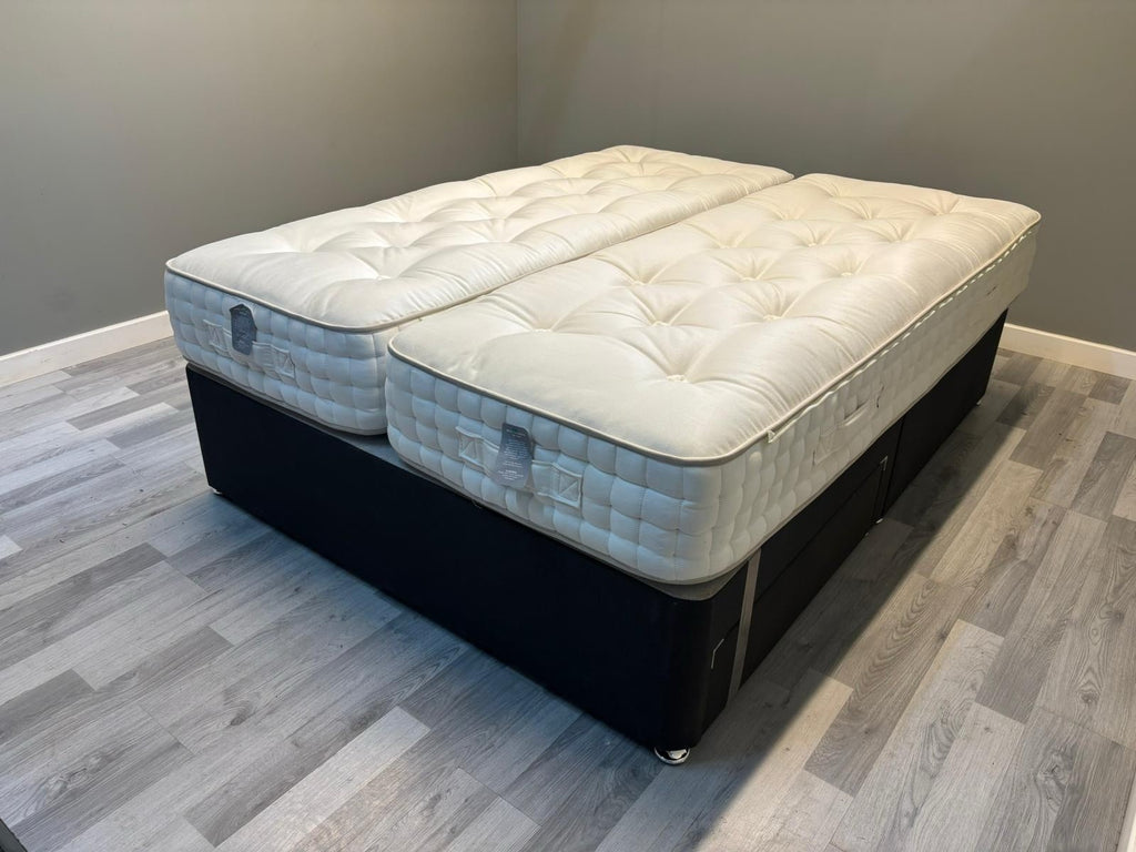 Harrison Spinks Bedstead Eco 7000 Mattress 5FT Kingsize Zip & Link RRP £2499 - Home Furniture Interiors
