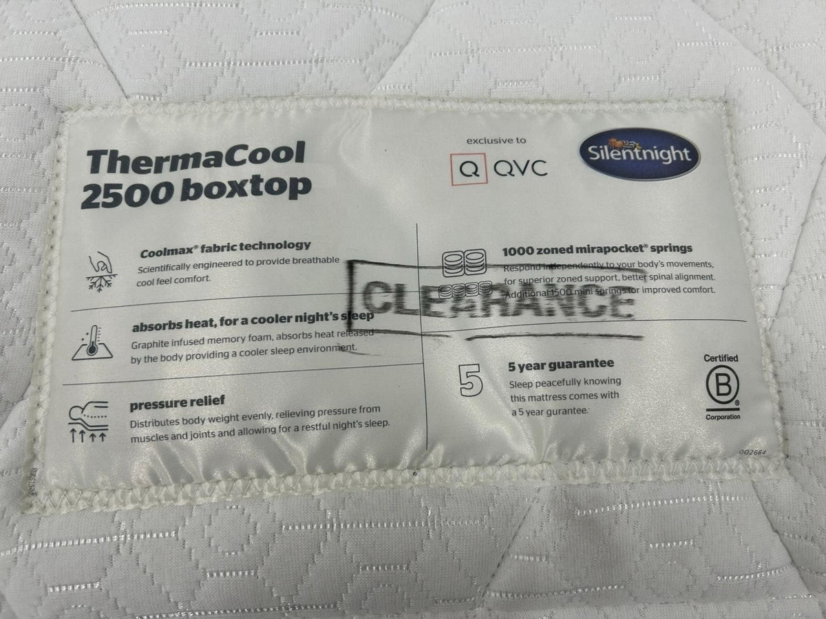Silentnight Therma Cool Memory 2500 Boxtop 4FT 6 Double Mattress RRP £1099