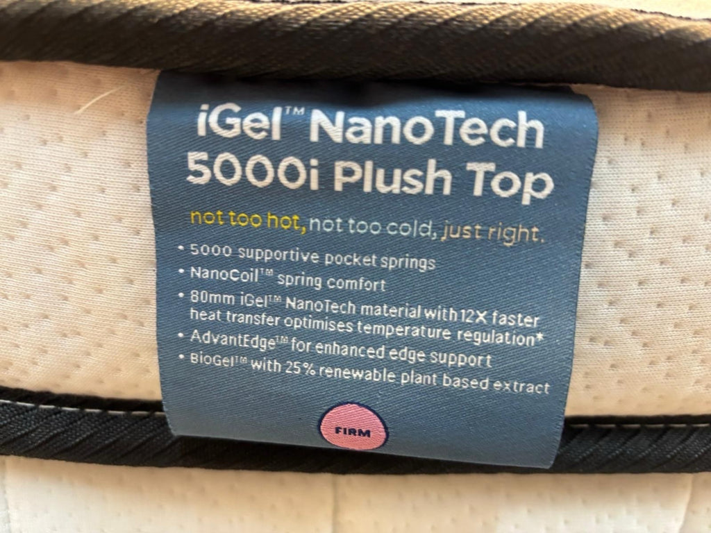 IGEL 5000i Nanotech 5ft Kingsize Plushtop Mattress Firm - RRP £1999