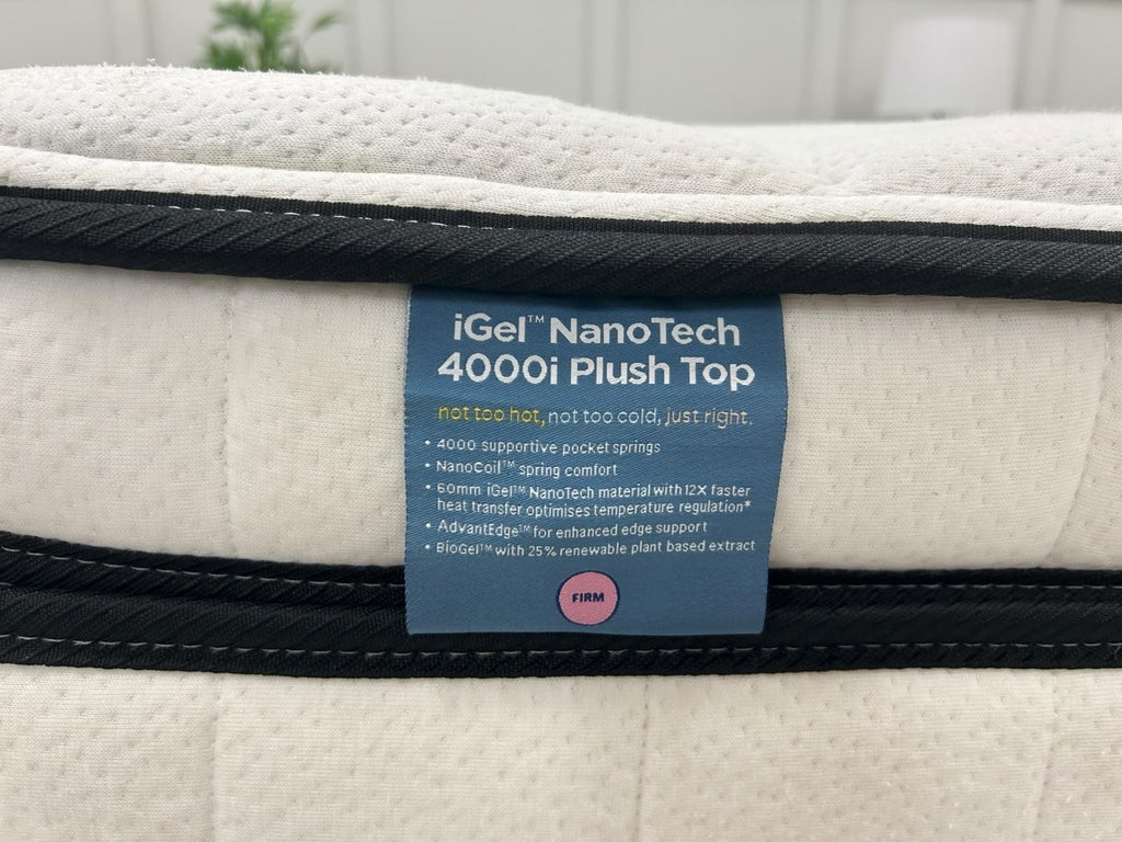 IGEL 4000i Nanotech 3FT Single Extra Length Plushtop Mattress Firm  - RRP £1299 - Home Furniture Interiors