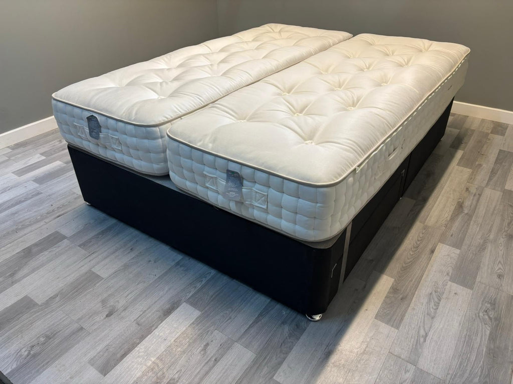 Harrison Spinks Bedstead Eco 7000 Mattress 5FT Kingsize Zip & Link RRP £2499 - Home Furniture Interiors