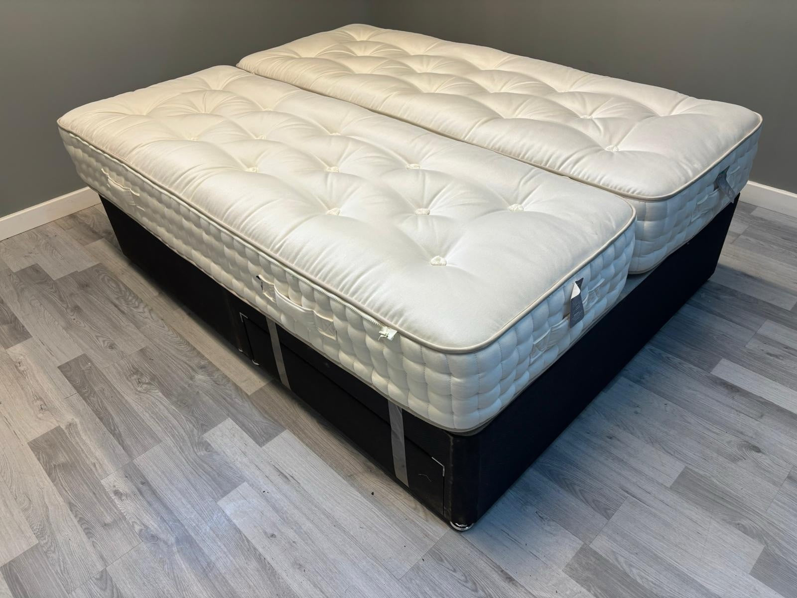 Harrison Spinks Bedstead Eco 7000 Mattress 5FT Kingsize Zip & Link RRP £2499 - Home Furniture Interiors