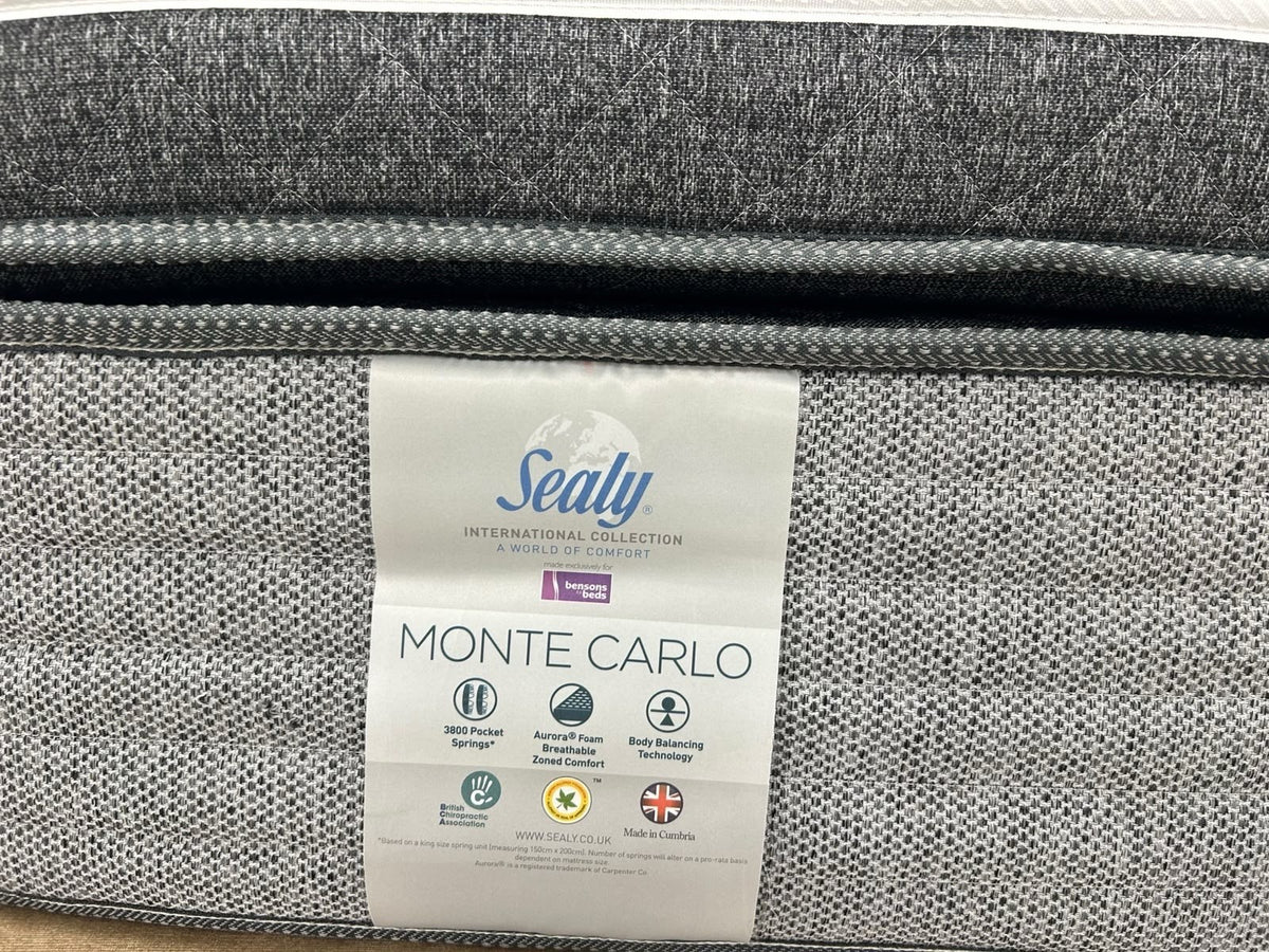 Sealy Monto Carlo 3800 Pocket Springs 5FT Kingsize RRP £2899