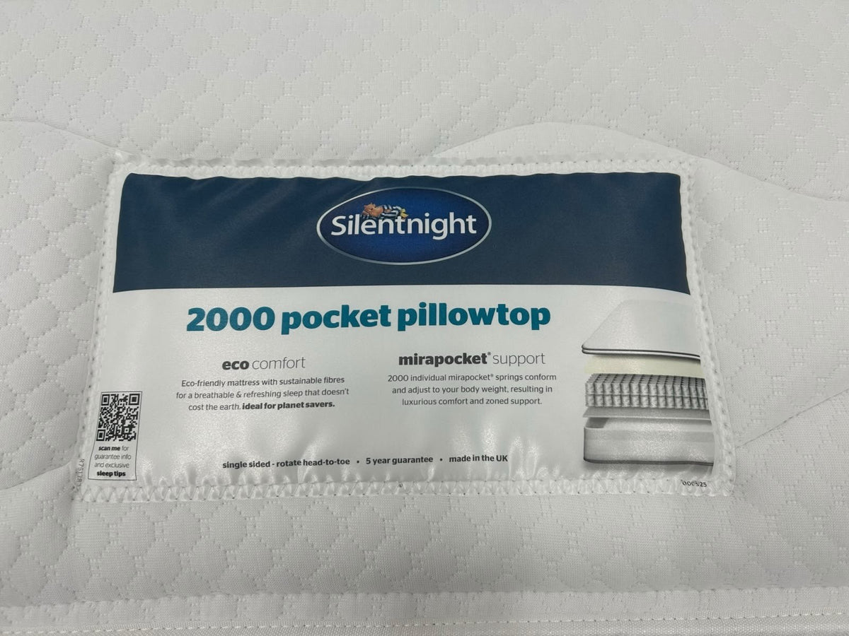 Silentnight 2000 Pocket Pillow Top Mattress 4FT 6 Double RRP £1099