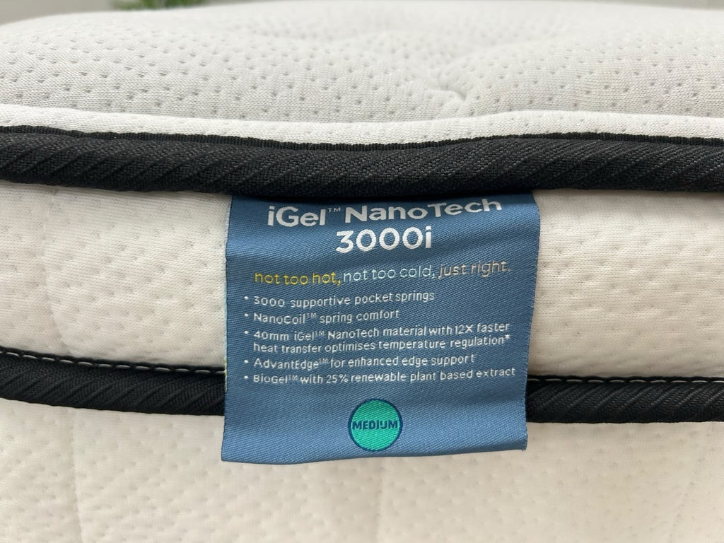 IGEL 3000i Nanotech 5FT Kingsize Plushtop Mattress - RRP £1899 Medium