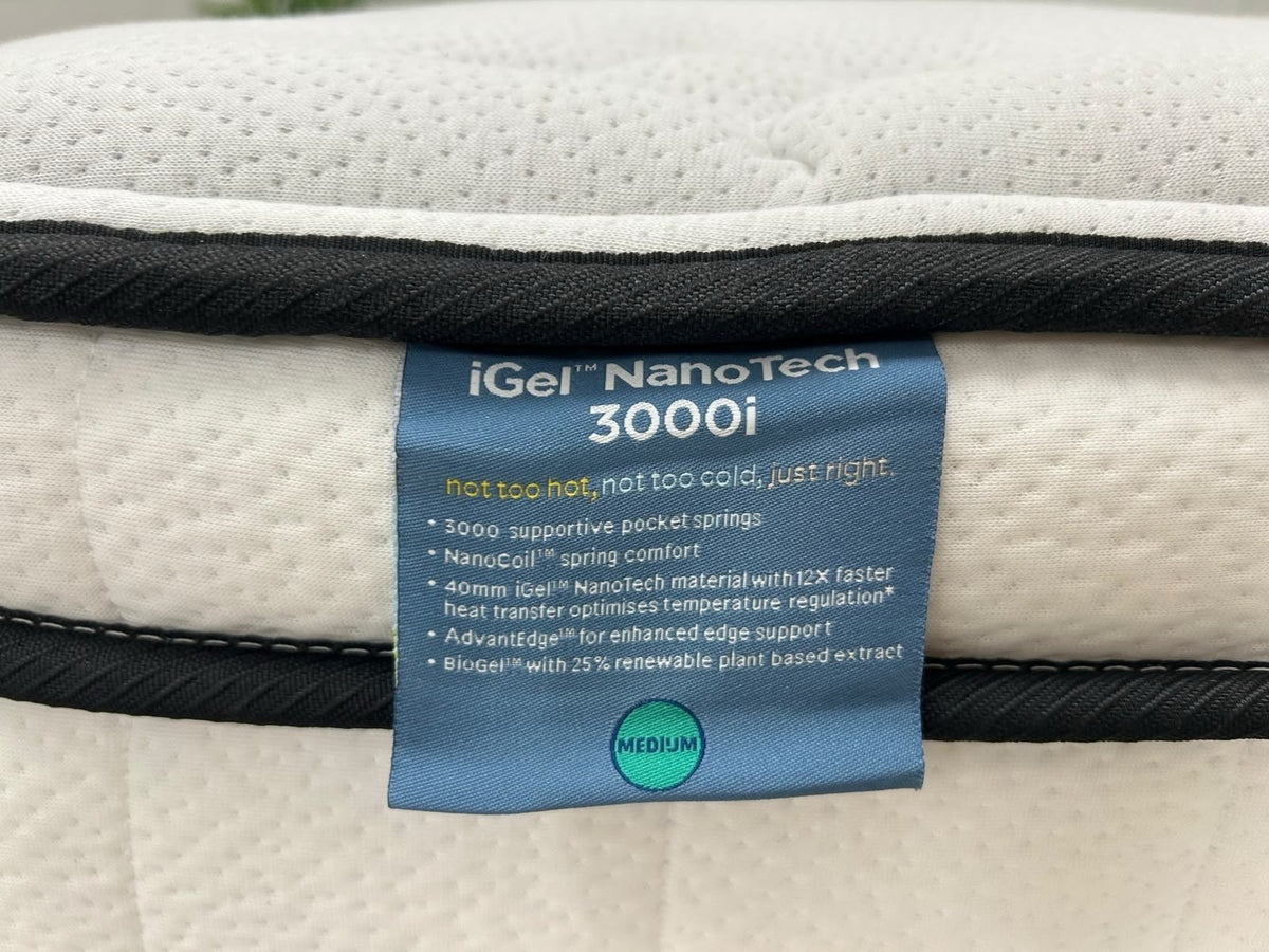 IGEL 3000i Nanotech 5FT Kingsize Plushtop Mattress - RRP £1899 Medium