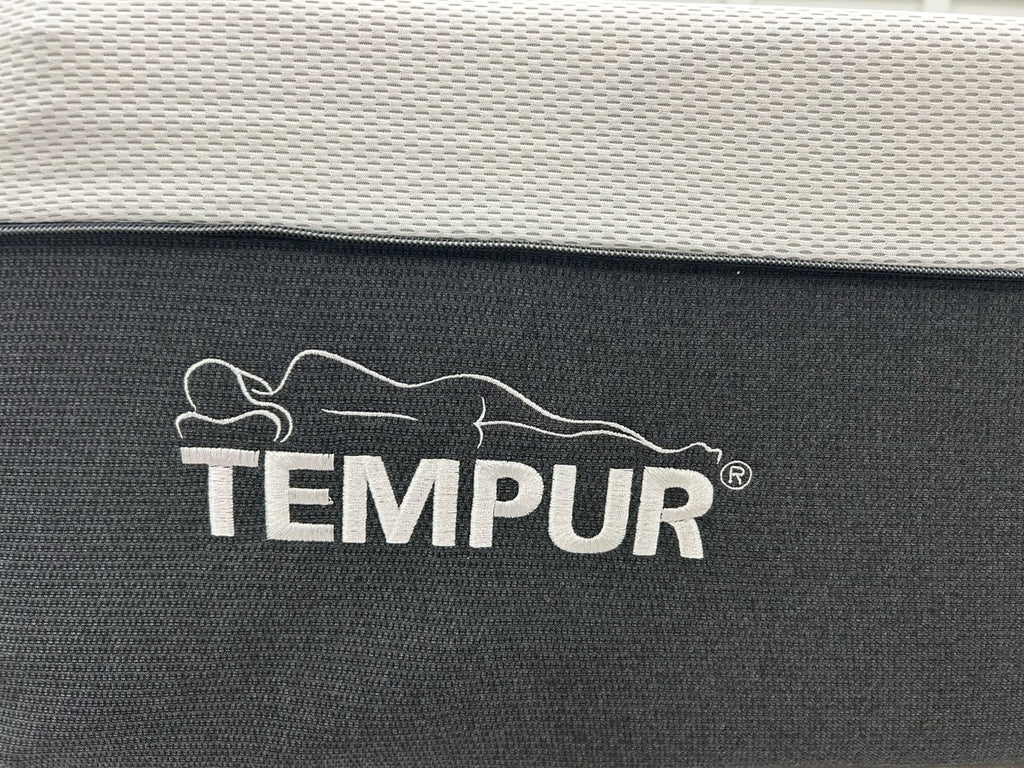 Tempur Pro Luxe Soft 6ft Super King mattress showing plush surface and edge support in a well-lit bedroom setting.