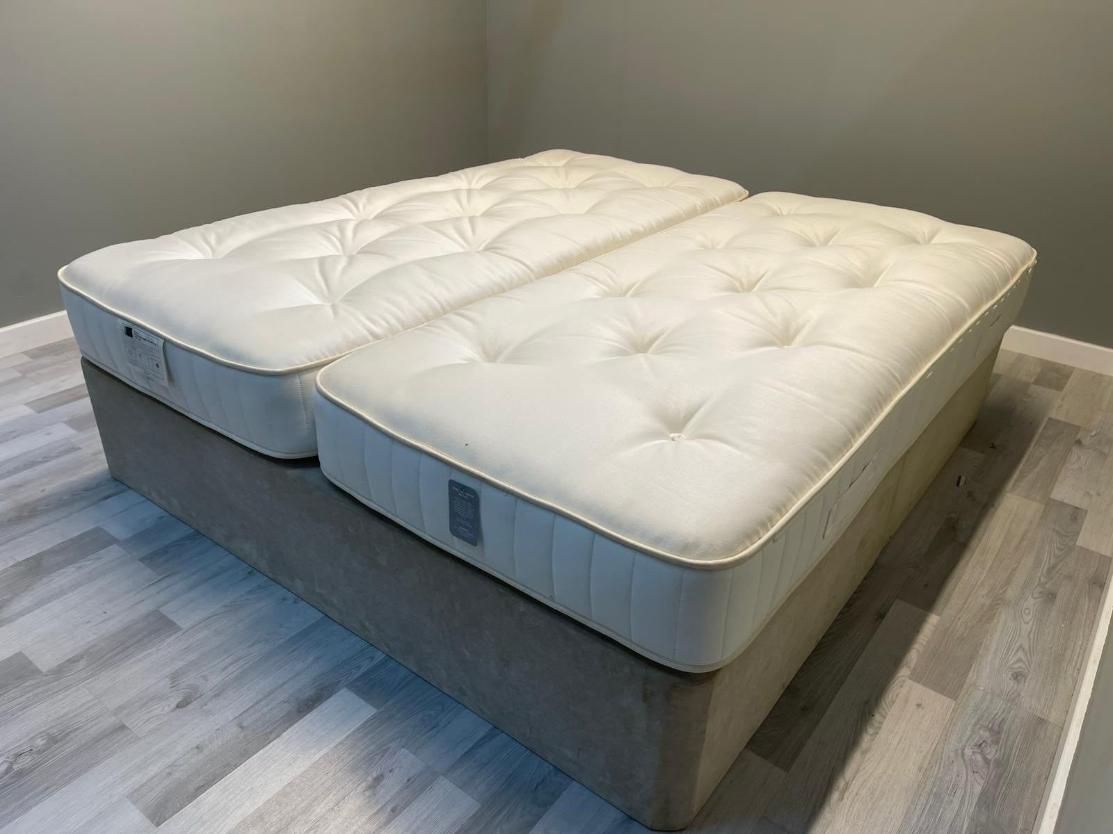 John Lewis Harrison Spinks Hemp 2750 Mattress Zip & Link 6FT Superking RRP £1899 - Home Furniture Interiors