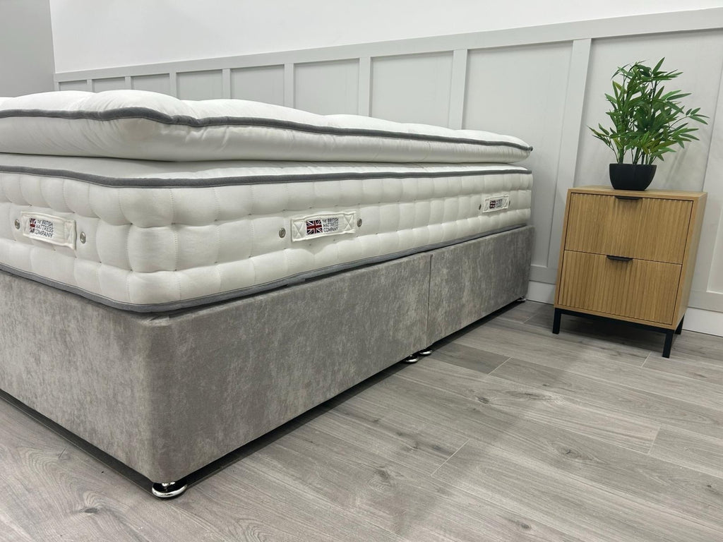 British Mattress Pure Embrace 5000 Pillow Top 4FT 6 Double 100 Night Sleep Trial