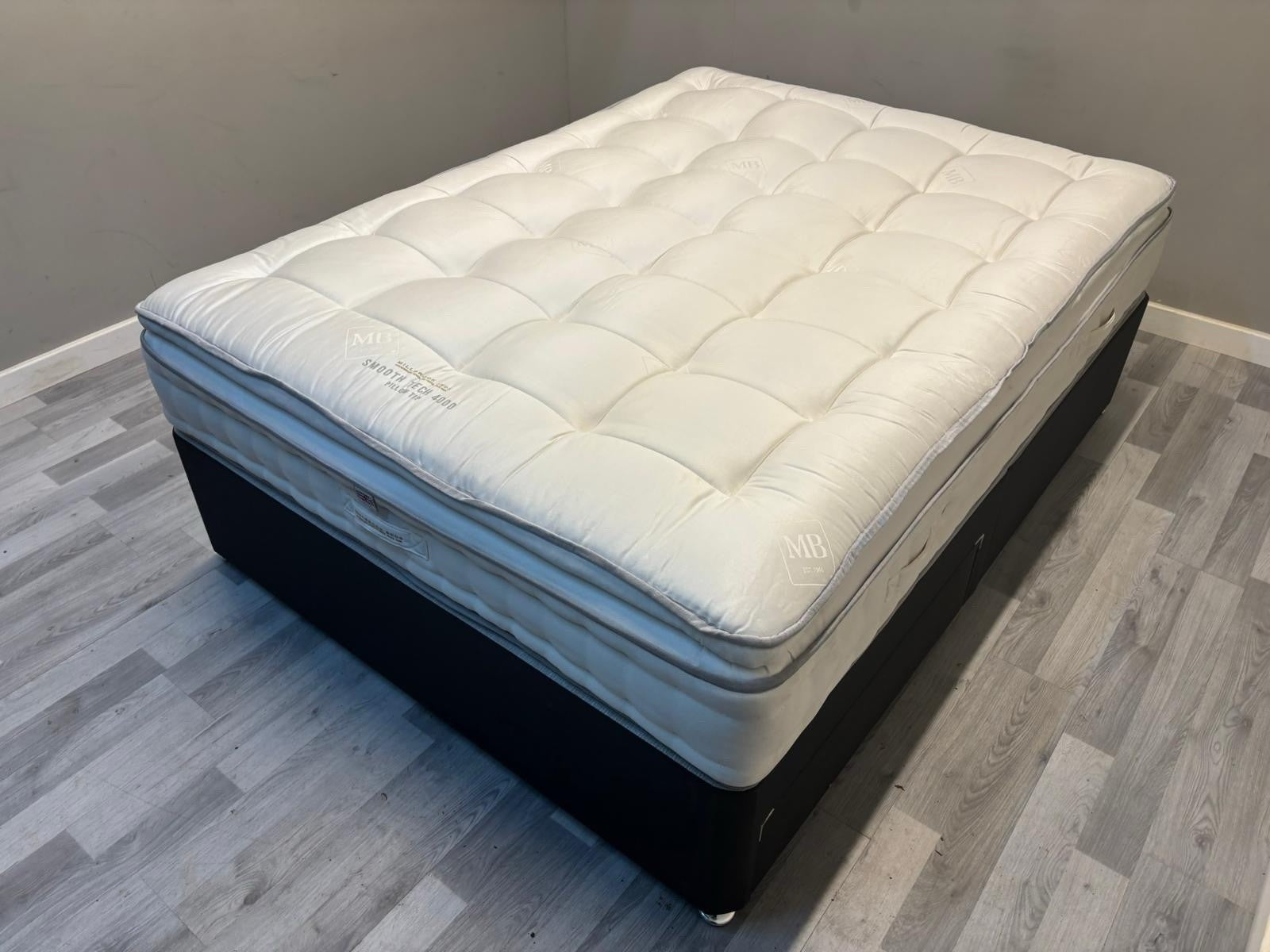 Millbrook Smooth Tech 4000 Pocket Pillow Top Mattress 5FT Kingsize - RRP £1769 B