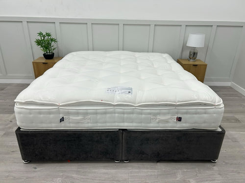 Hypnos Bespoke Opal 6FT Super King mattress with firm support, showcasing plush pillowtop and luxurious fabric finish.