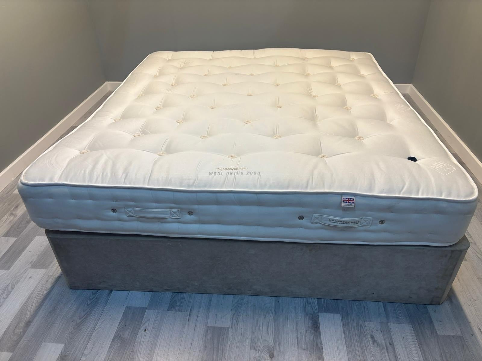 Millbrook Wool Ortho 2000 Mattress 6FT Superking - RRP £1195 Firm - Home Furniture Interiors