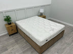 Vispring Baronet Superb 5FT Kingsize firm spring mattress with plush fabric top and detailed stitching, designed for comfort.