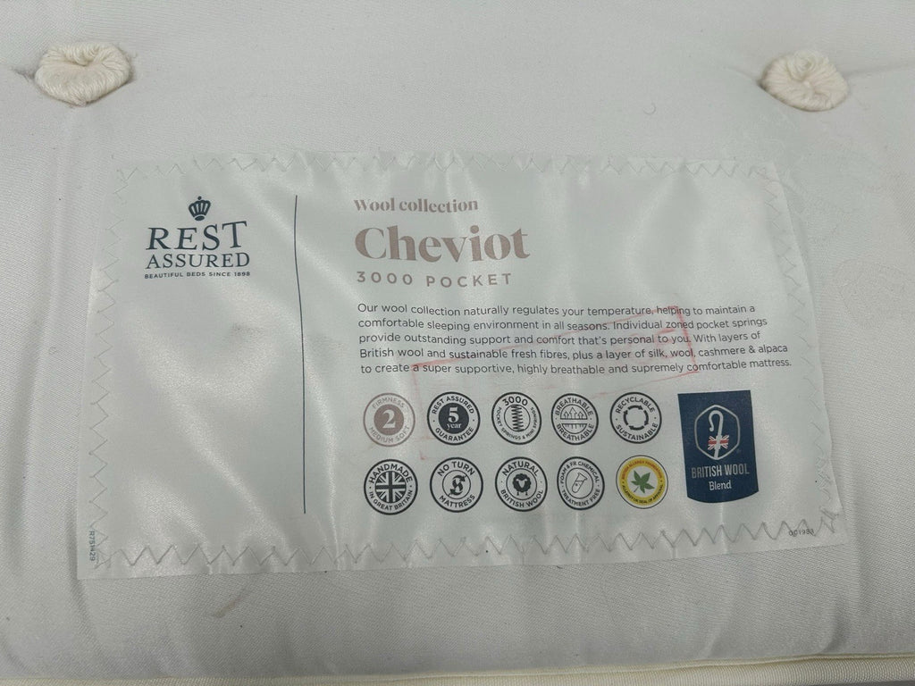 Rest Assured 3000 Pocket Cheviot - Medium Firm Mattress 5FT Kingsize