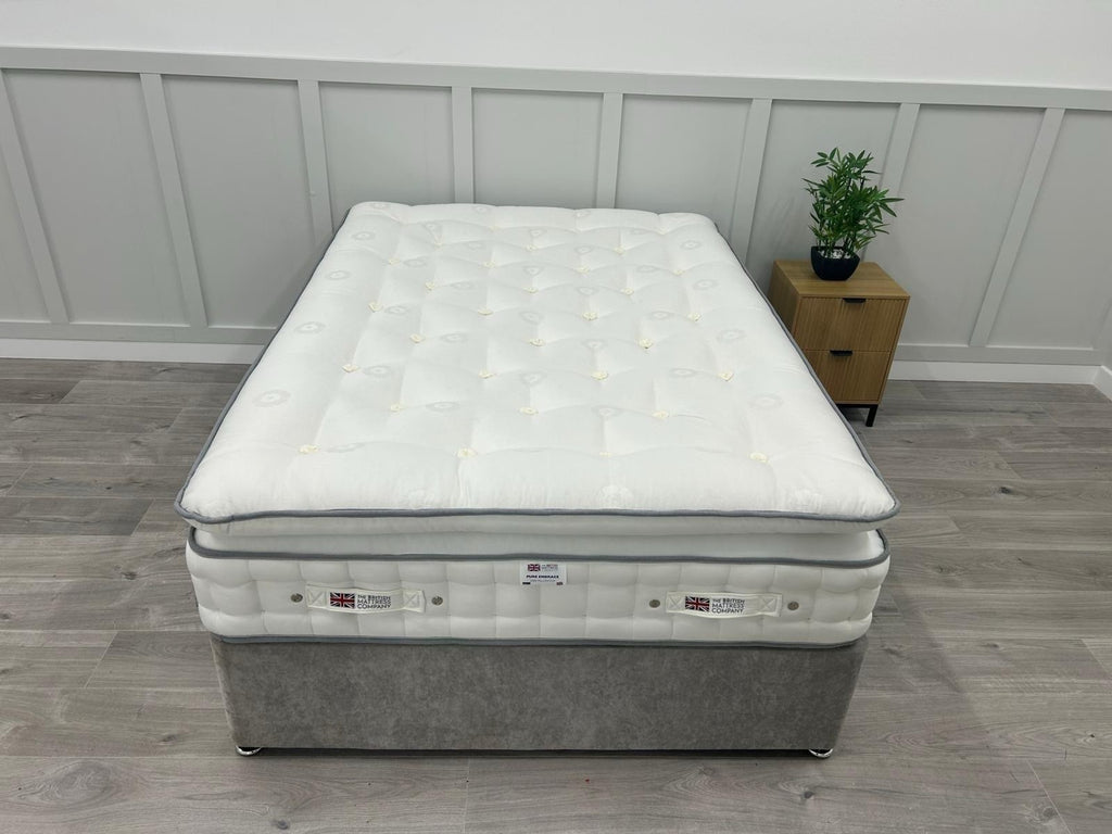 British Mattress Pure Embrace 5000 Pillow Top 4FT 6 Double 100 Night Sleep Trial