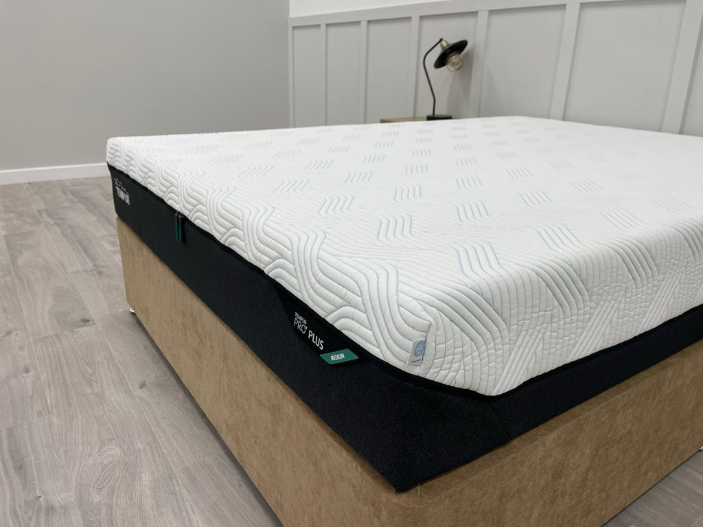 Tempur Pro Plus SmartCool Soft 4FT 6 Double mattress with plush surface and supportive design, featuring cooling technology for comfortable sleep.