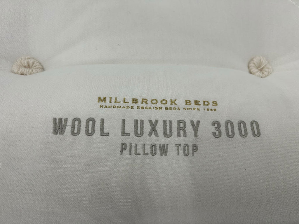 Millbrook Wool Luxury 3000 Pillowtop 4FT 6 Double Mattress Medium RRP £1795