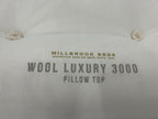 Millbrook Wool Luxury 3000 Pillowtop 4FT 6 Double Mattress Medium RRP £1795
