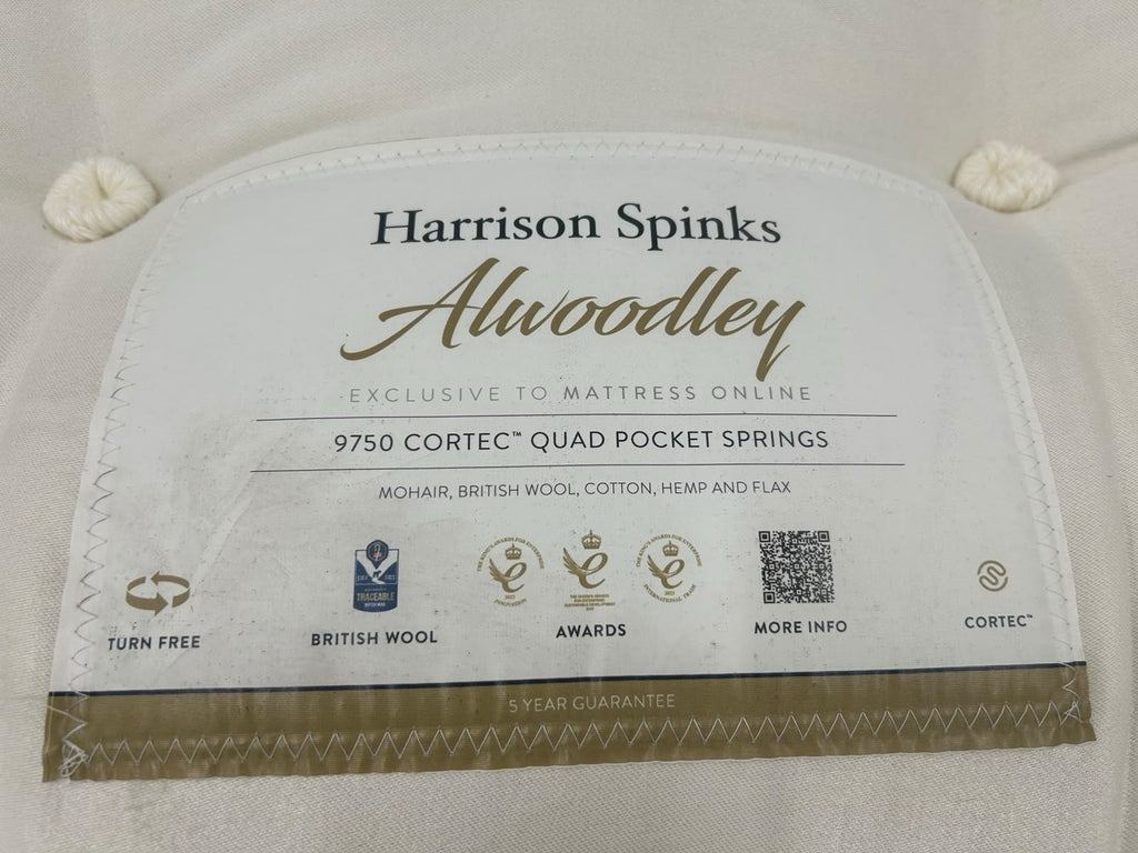 Harrison Spinks Alwoodley 9750 Pocket Mattress 5FT Kingsize Medium RRP £2899