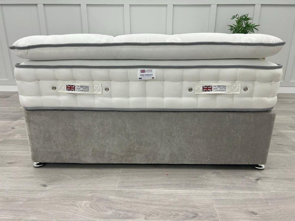 British Mattress Pure Embrace 5000 Pillow Top 4FT 6 Double 100 Night Sleep Trial