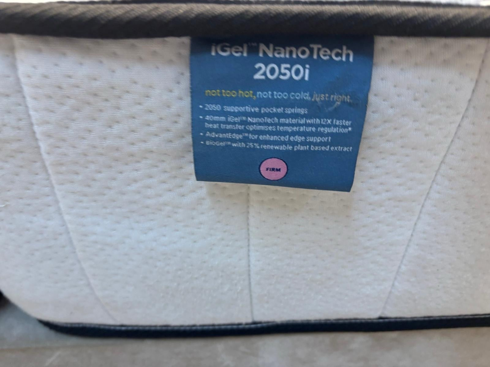iGel NanoTech 2050i Zip and Link Mattress 6FT Firm RRP £2099 - Home Furniture Interiors