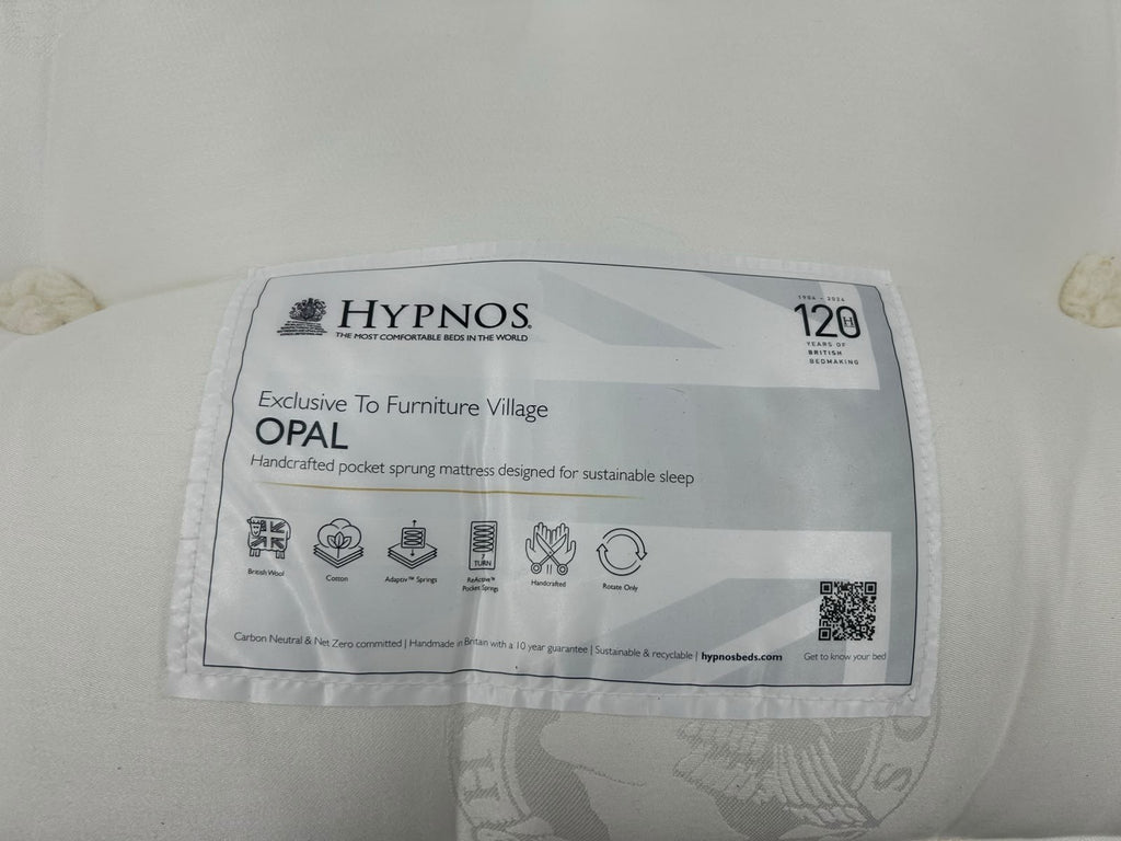 Hypnos Bespoke Opal 6ft Super King mattress with pillowtop, firm support, and luxurious fabric, ideal for restful sleep.