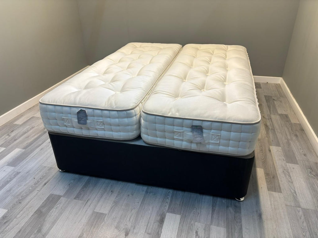 Harrison Spinks Bedstead Eco 7000 Mattress 5FT Kingsize Zip & Link RRP £2499 - Home Furniture Interiors