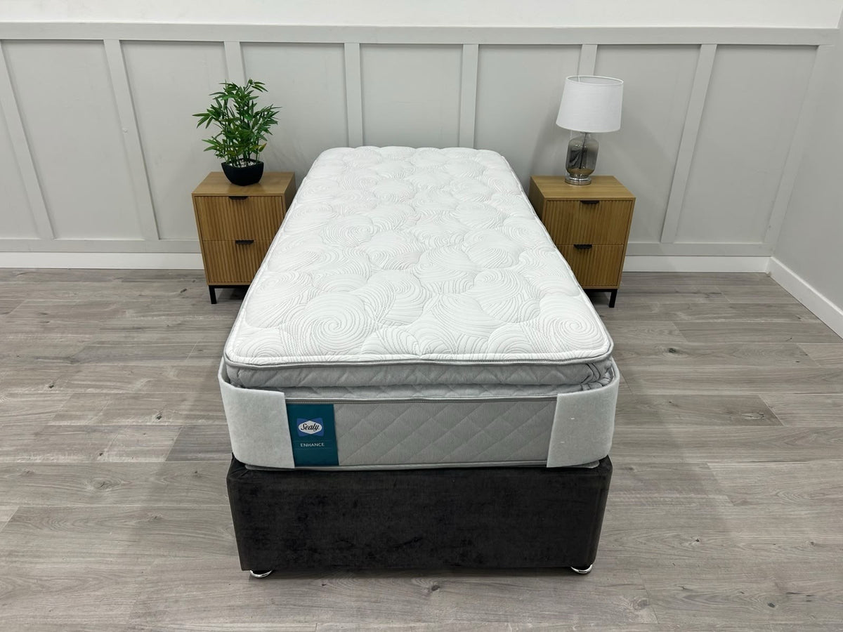 Sealy Winslow Geltex Enhance 2400 Pocket Pillow Top Mattress 3FT Single RRP £749