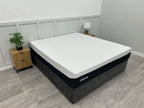 Tempur Pro Luxe Soft 6FT Super King mattress with plush surface and supportive design, shown in a modern bedroom setting.