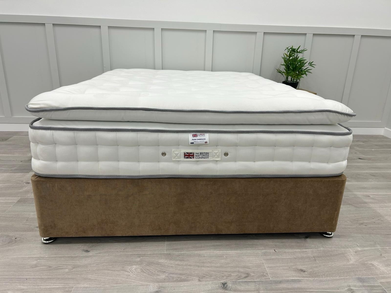 British Mattress Pure Embrace 3000 Pillow Top 5FT Kingsize 100 Night Sleep Trial