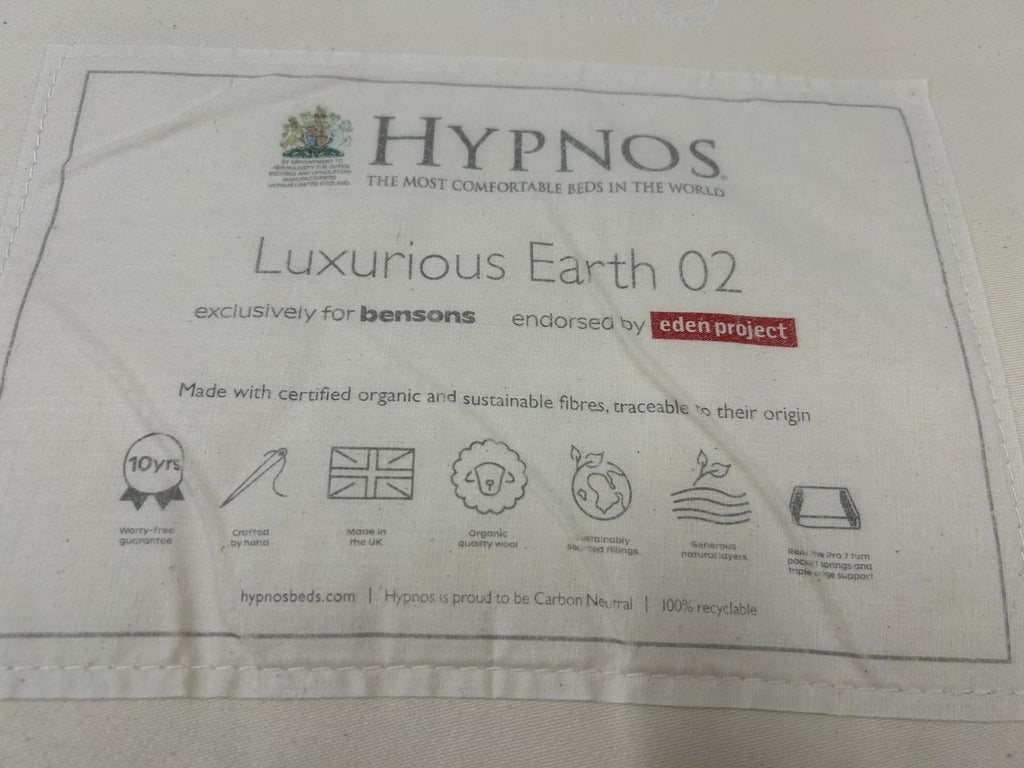 Hypnos Luxurious Earth 02 Single Extra Length 90x200 3FT Medium Mattress £1699