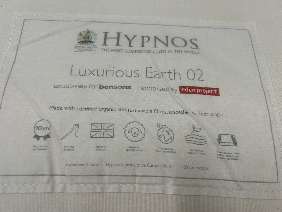 Hypnos Luxurious Earth 02 Single Extra Length 90x200 3FT Medium Mattress £1699