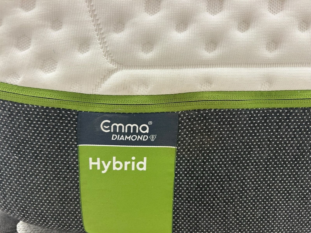 Emma Diamond Hybrid 6FT Superking Mattress with medium-firm support, featuring a plush top layer and durable edge support.