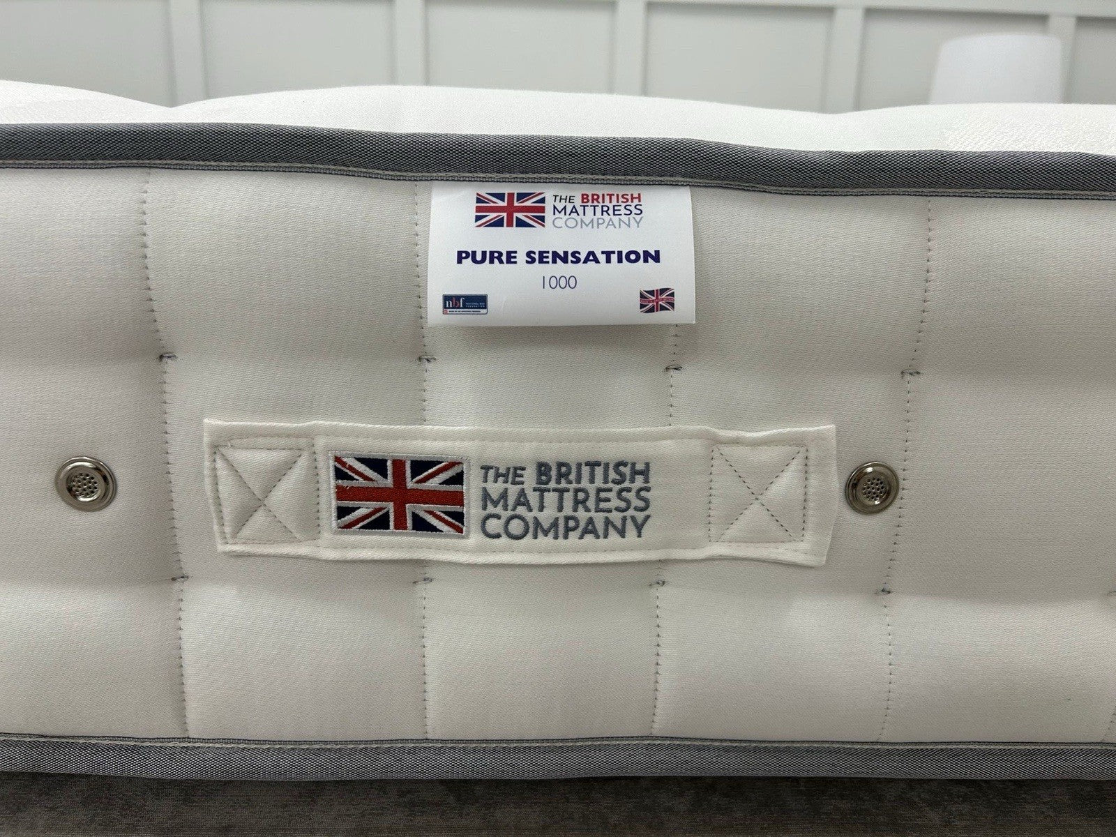 British Mattress Pure Sensation 1000 4FT 6 Double 100 Night Sleep Trial