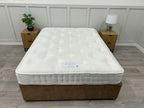 Hypnos Cawthorne Deluxe 5FT Kingsize medium mattress with plush fabric and supportive design, suitable for comfortable sleep.