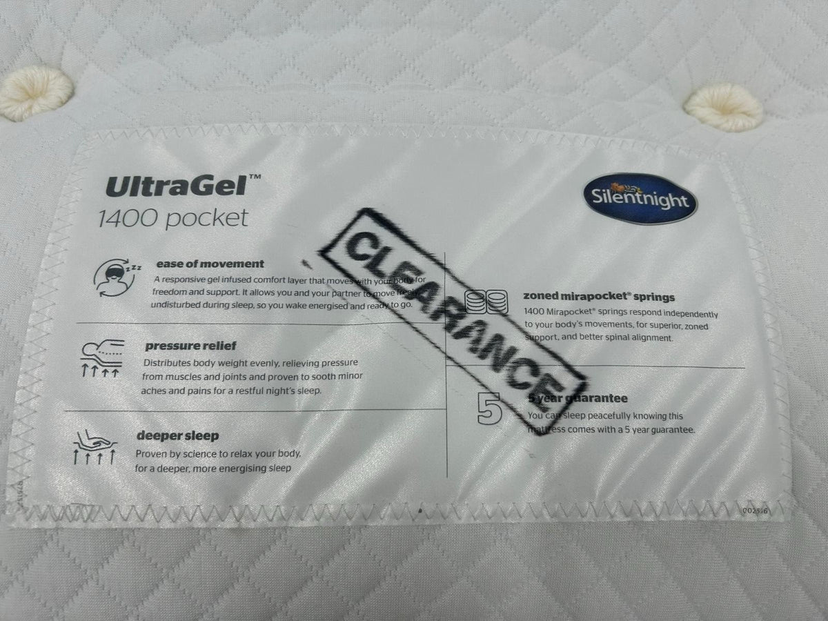 Silentnight Ultra Gel 1400 Pocket Mattress 5FT Kingsize RRP £839 Firm
