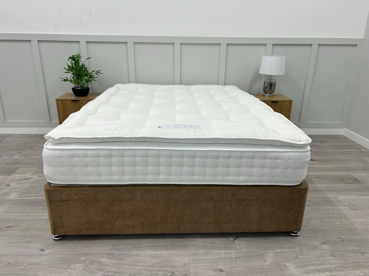 John Lewis Waitrose Wool 1800 Pillowtop Mattress, Medium 5FT Kingsize RRP £1199